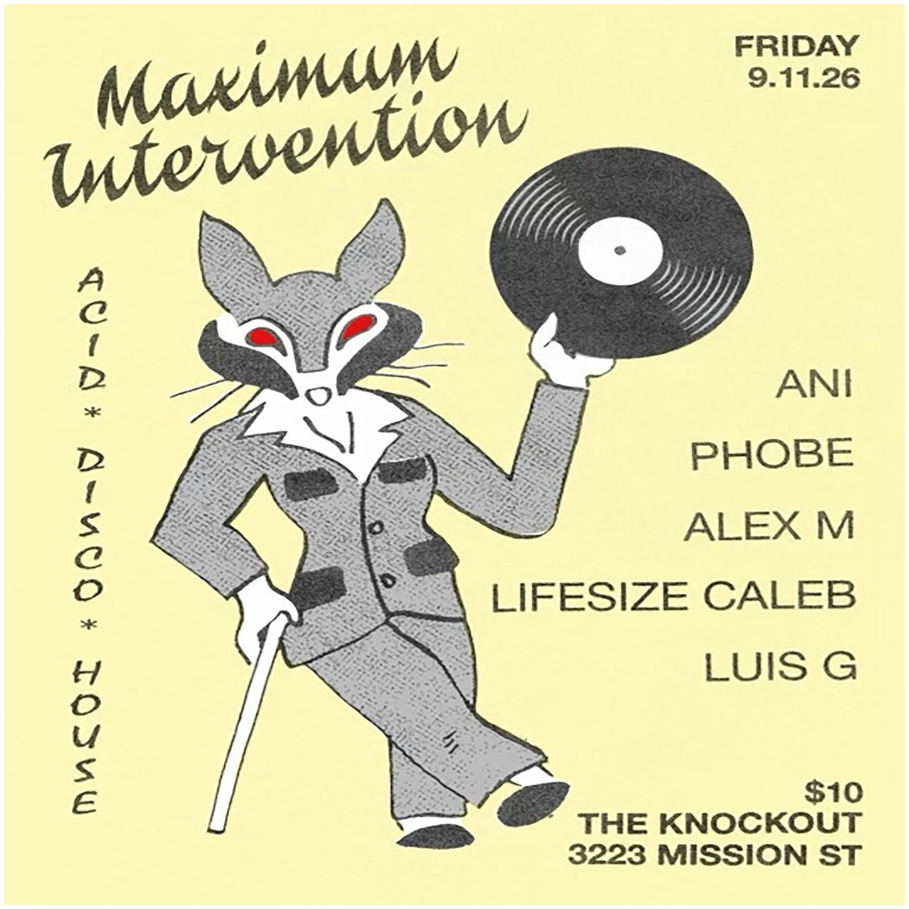 MAXIMUM INTERVENTION DANCE PARTY!