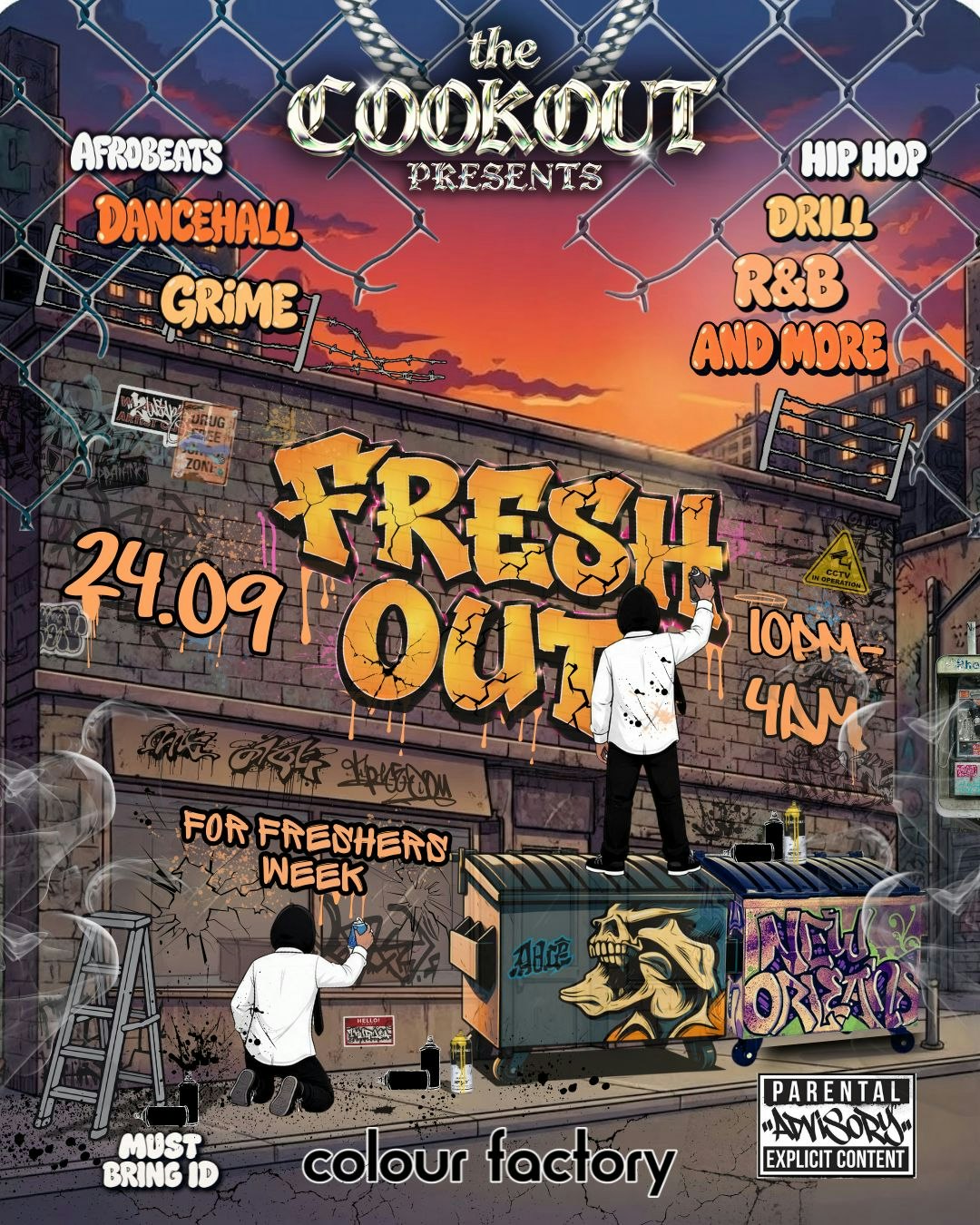 The Cookout Presents: FRESH OUT at Colour Factory, London