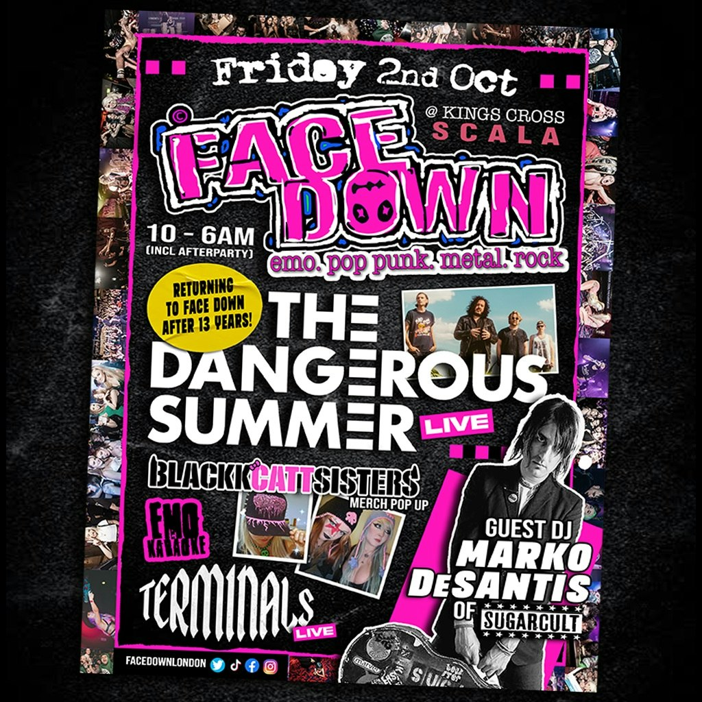 Face Down - Pop Punk, Metal, Emo Night London at Scala, London