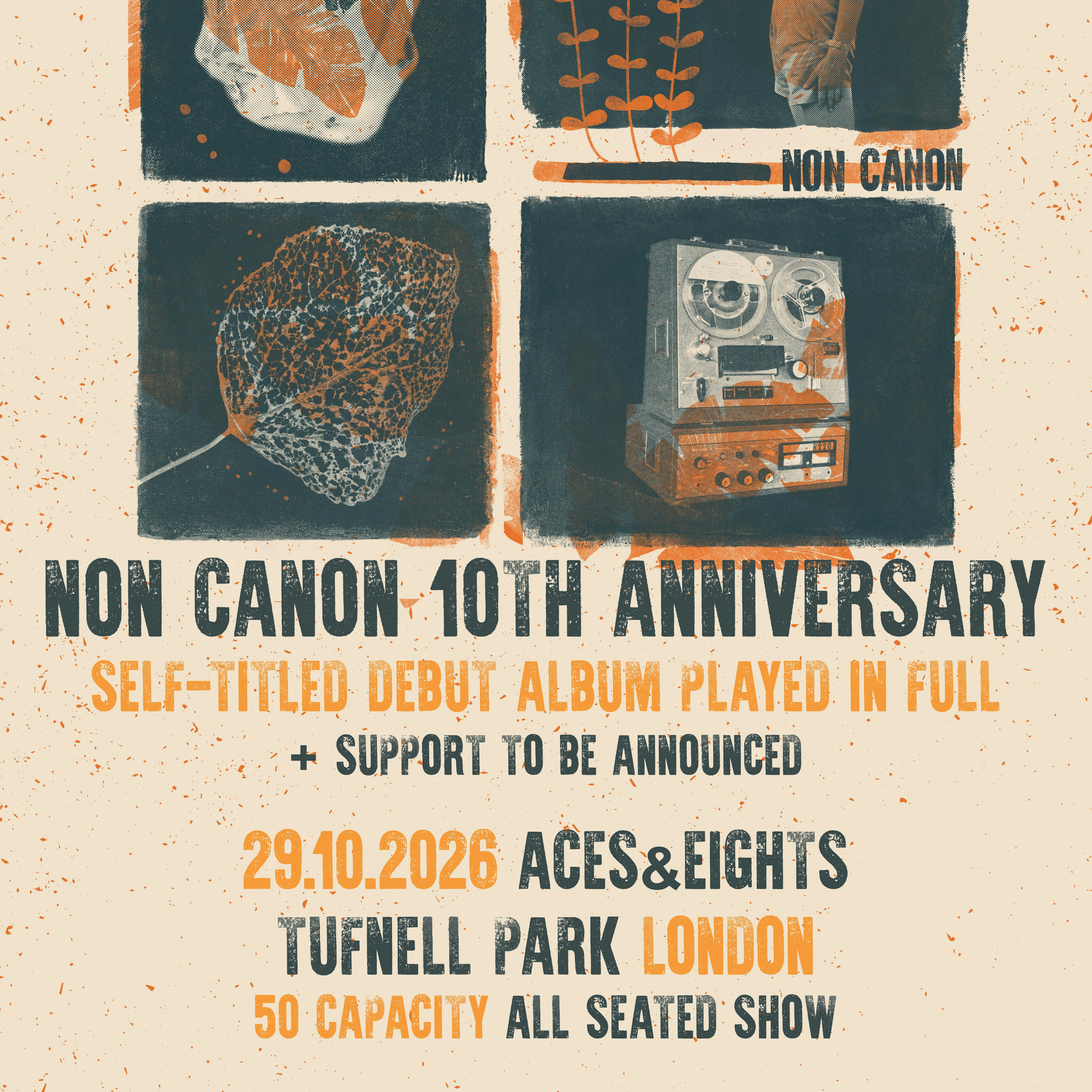 Non Canon debut album 10th anniversary seated show