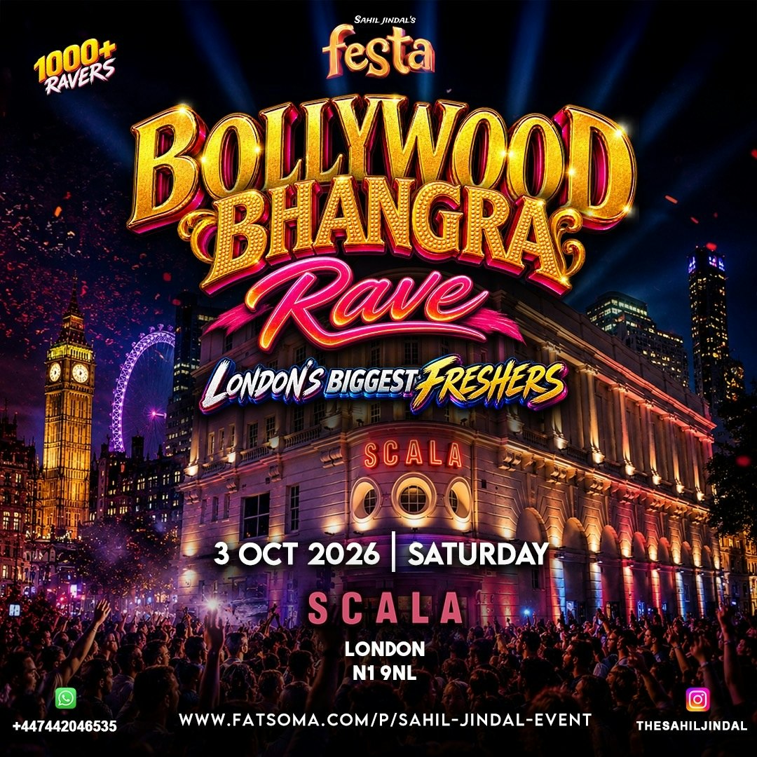 BOLLYWOOD BHANGRA RAVE at Scala, London