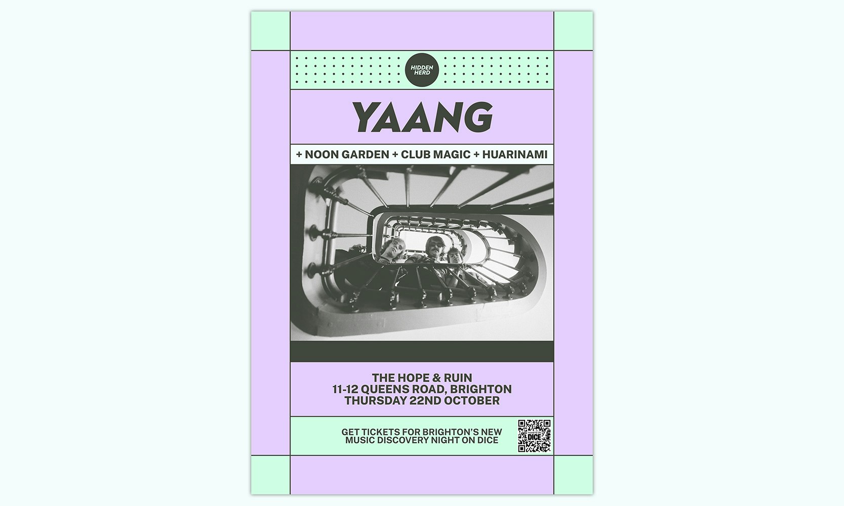 YAANG + Noon Garden + Club Magic + Huarinami at The Hope & Ruin, Brighton
