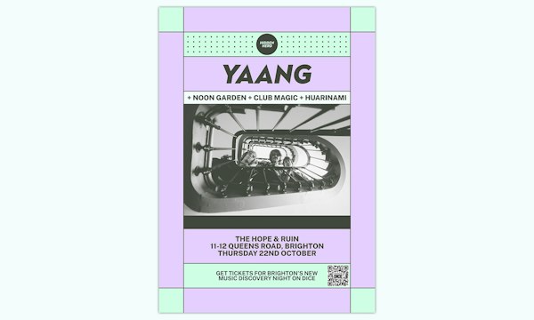 YAANG + Noon Garden + Club Magic + Huarinami