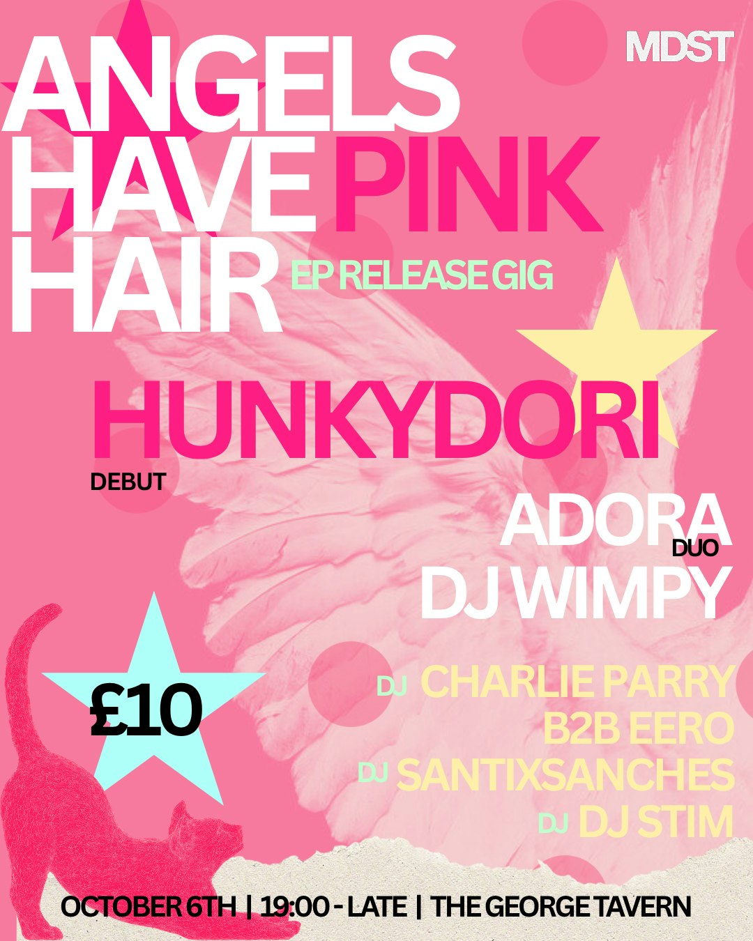 Hunkydori : Angels Have Pink Hair EP Release Party at The George Tavern, London