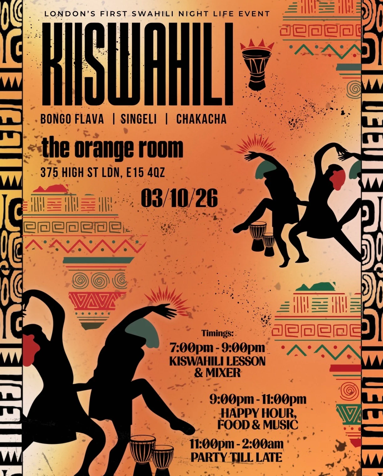 Kiiswahili at The Orange Room, London