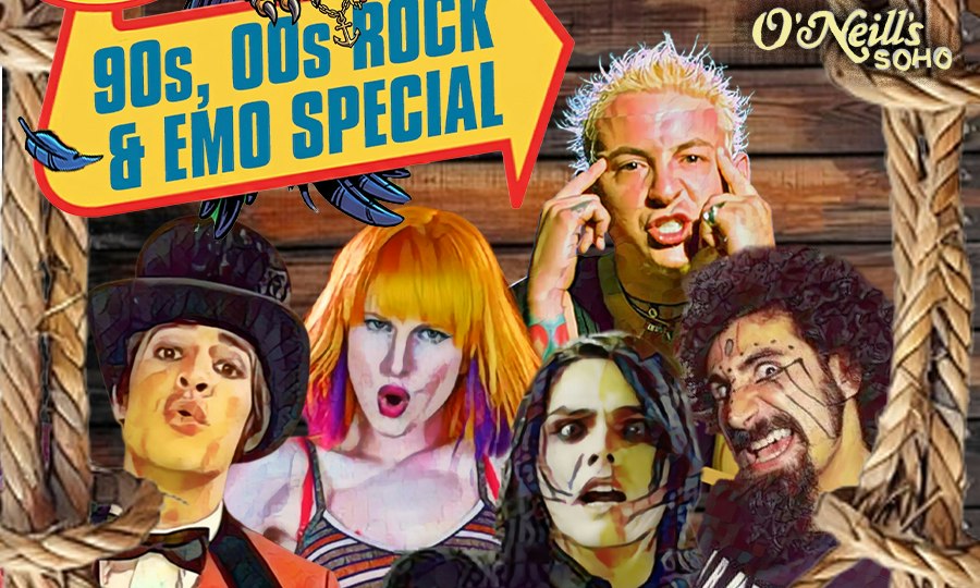 Afternoon of Emo & 90s, 00s Rock, 3pm-7pm