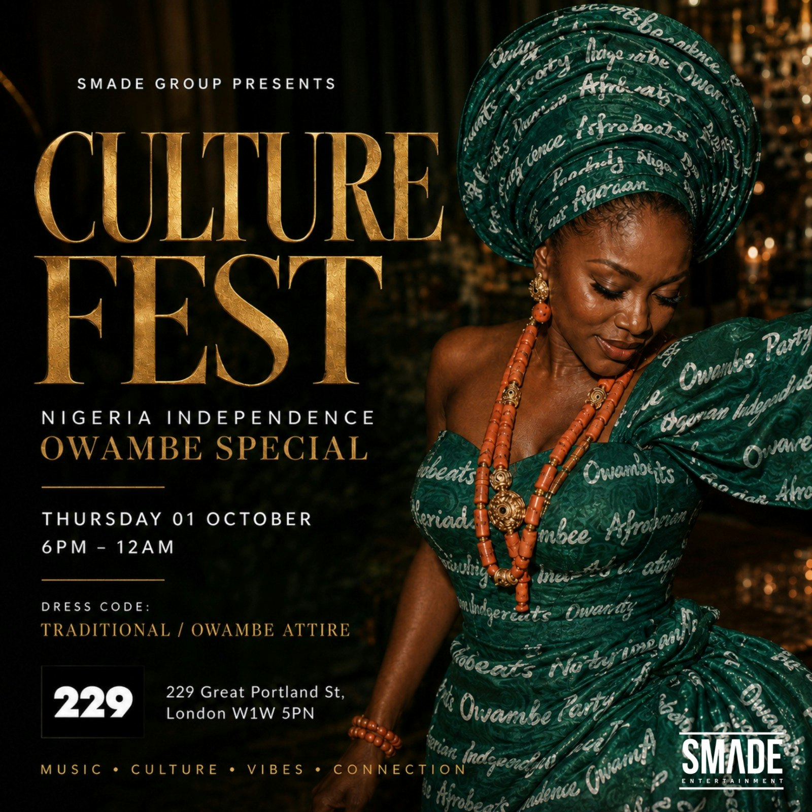 CULT4RE FEST - Nigeria Independence Owambe Special at 229, London