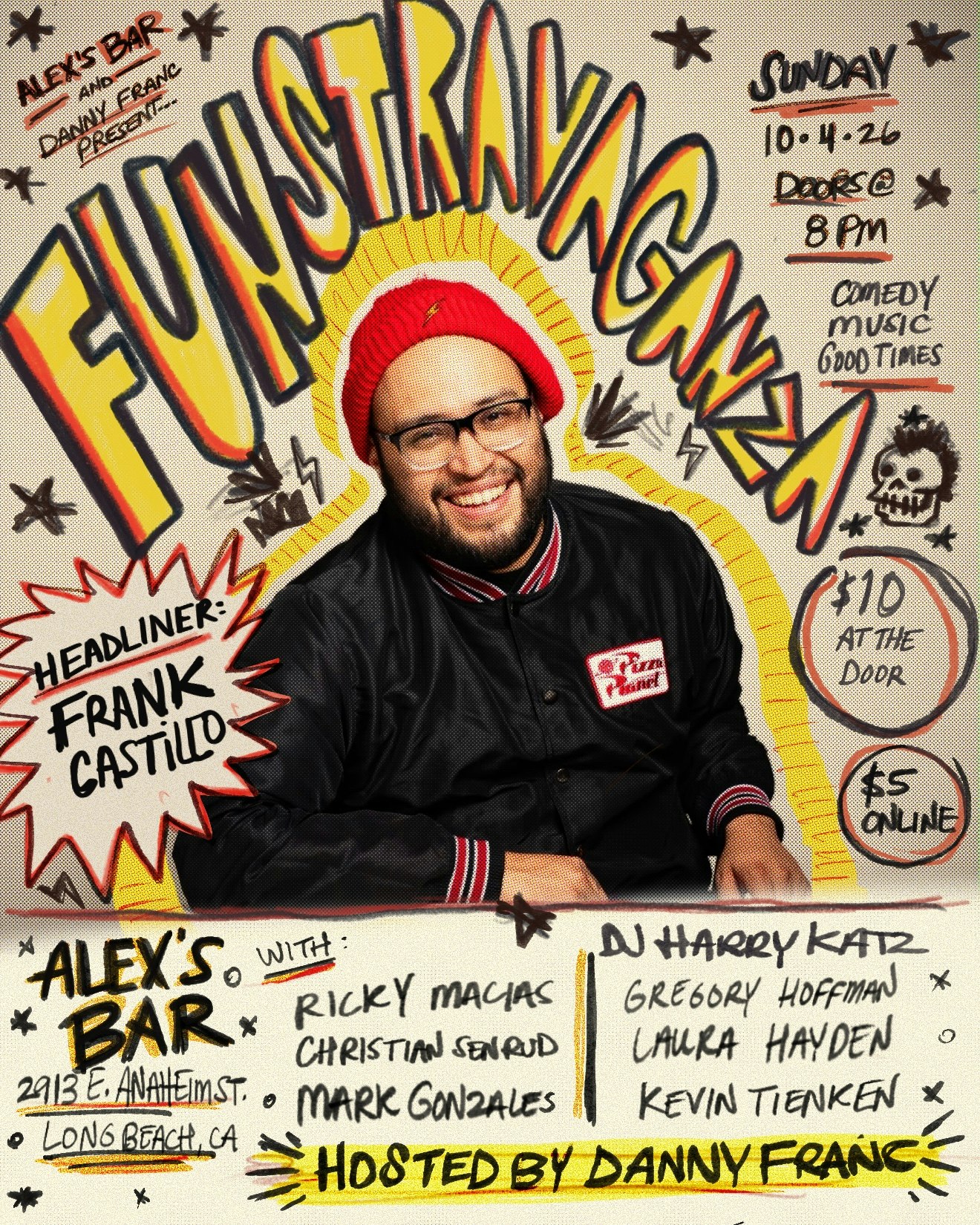 Danny Franc presents Funstravaganza: Frank Castillo w/Ricky Macias, Christian Senru, Mark Gonzales at Alex's Bar in Los Angeles, CA