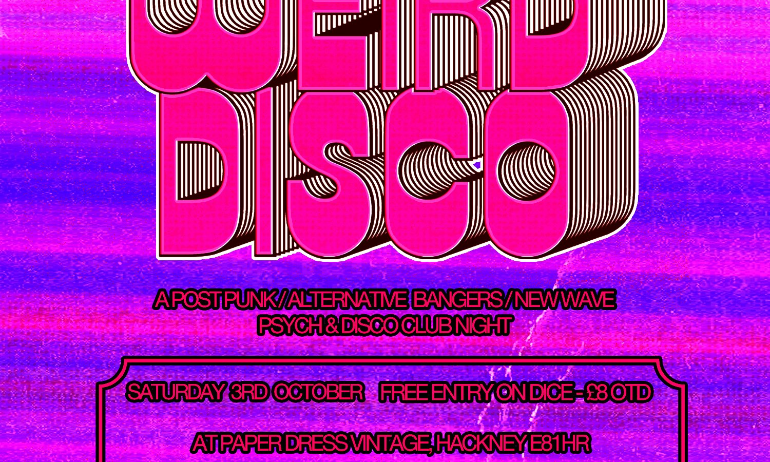 Weird Disco Club Night