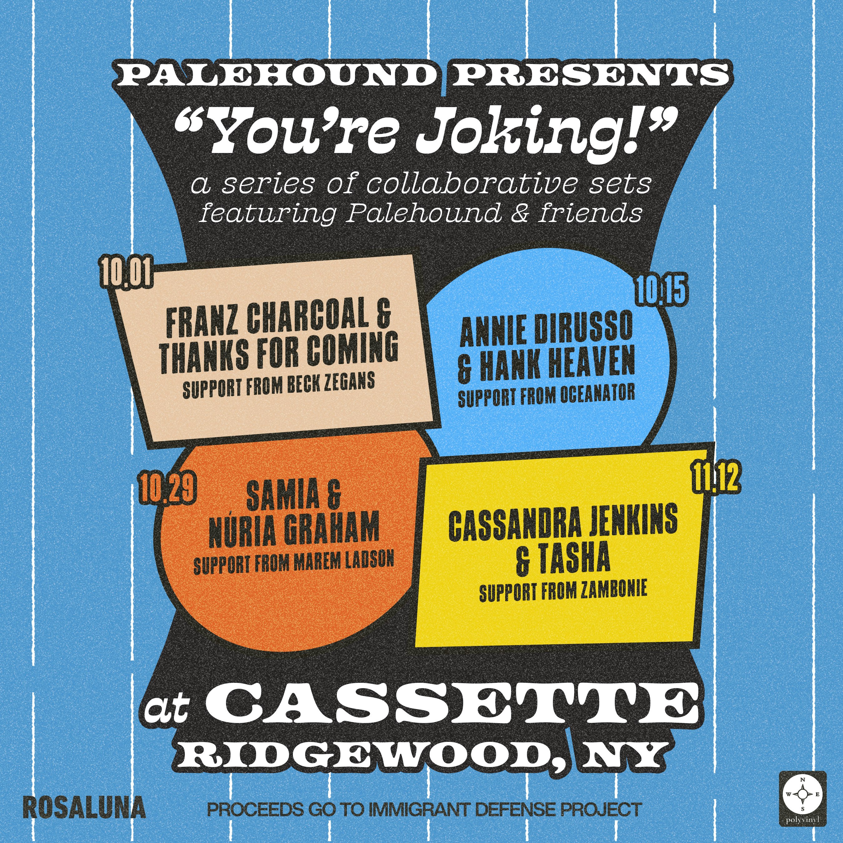 PALEHOUND & FRIENDS: FRANKIE COSMOS, THANKS FOR COMING, BECK ZEGANS