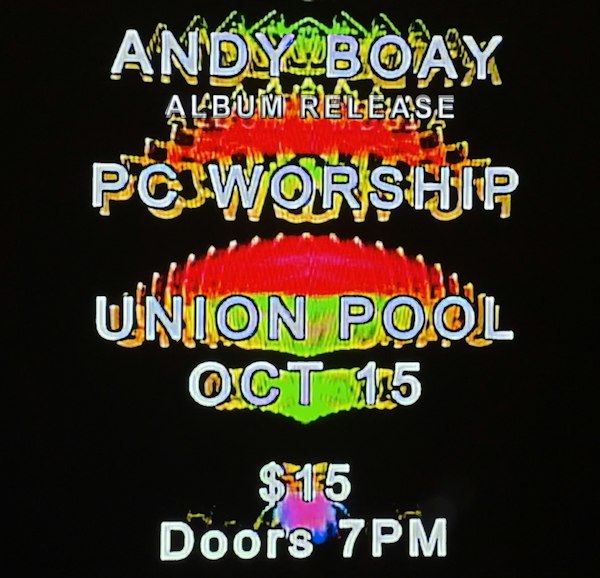ANDY BOAY (ALBUM RELEASE) + PC WORSHIP