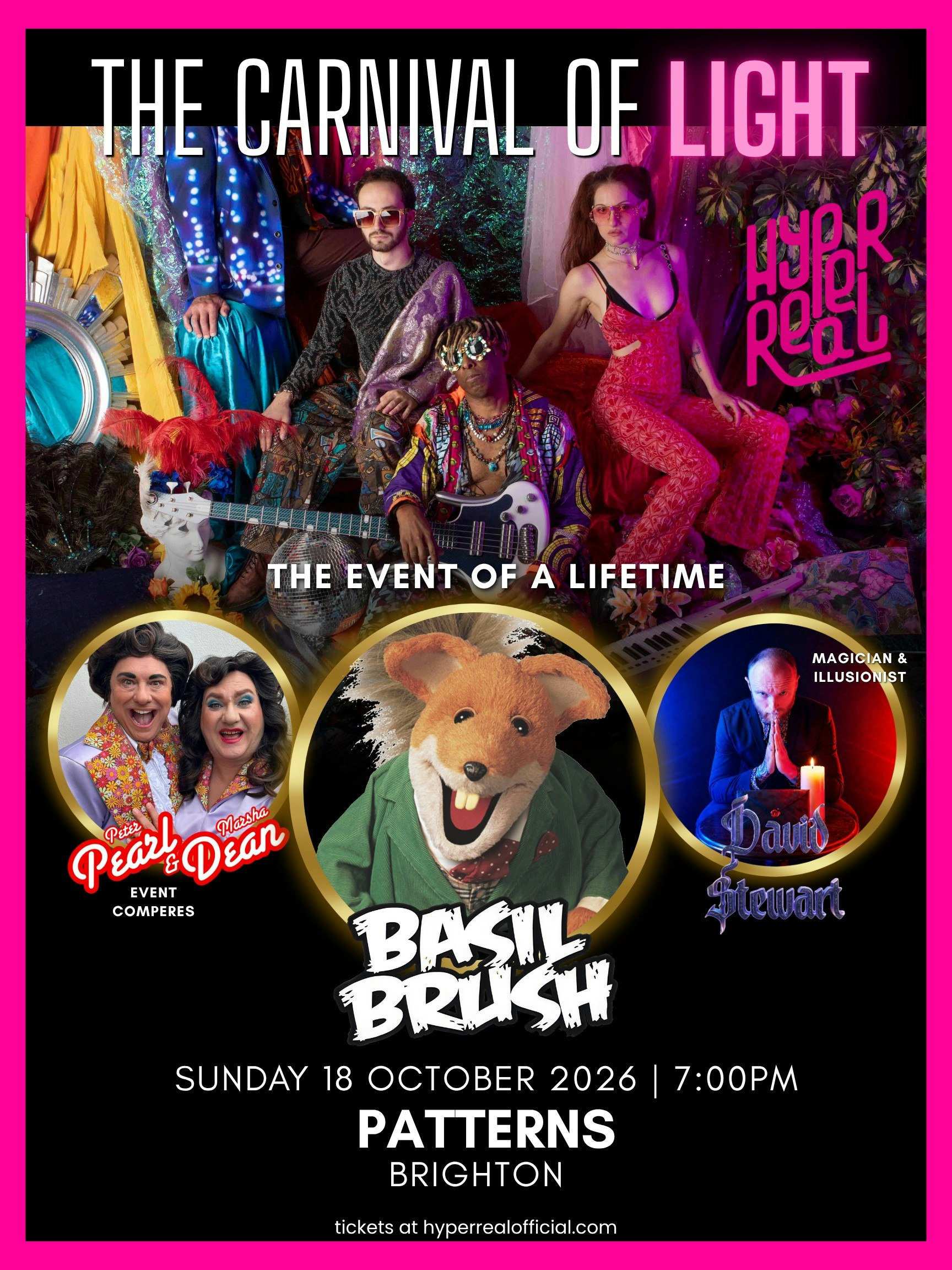 Hyperreal presents: The Carnival of Light at Patterns, Brighton