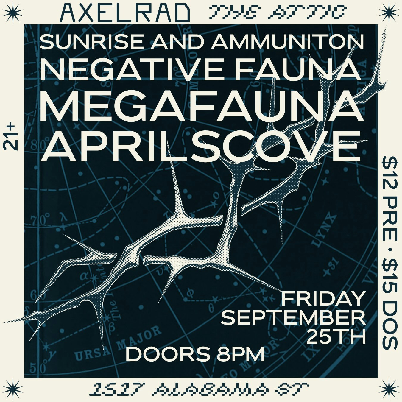 Megafauna, Negative Fauna, Aprilscove, Sunrise & Ammunition