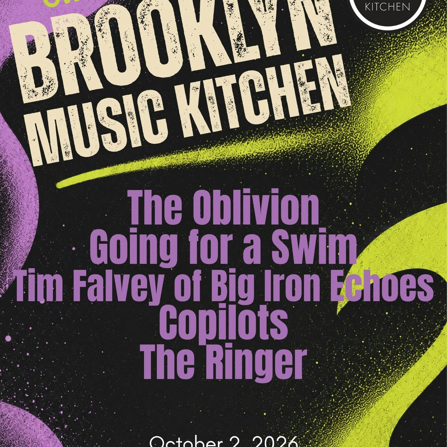 Going for a Swim, The Oblivion, The Ringer, Tim Falvey of Big Iron Echoes, Copilots,