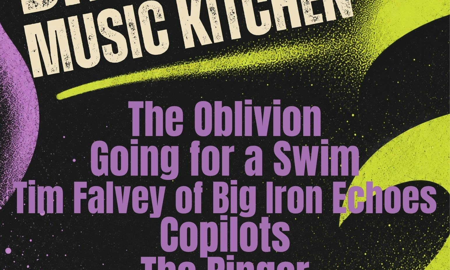 Going for a Swim, The Oblivion, The Ringer, Tim Falvey of Big Iron Echoes, Copilots,