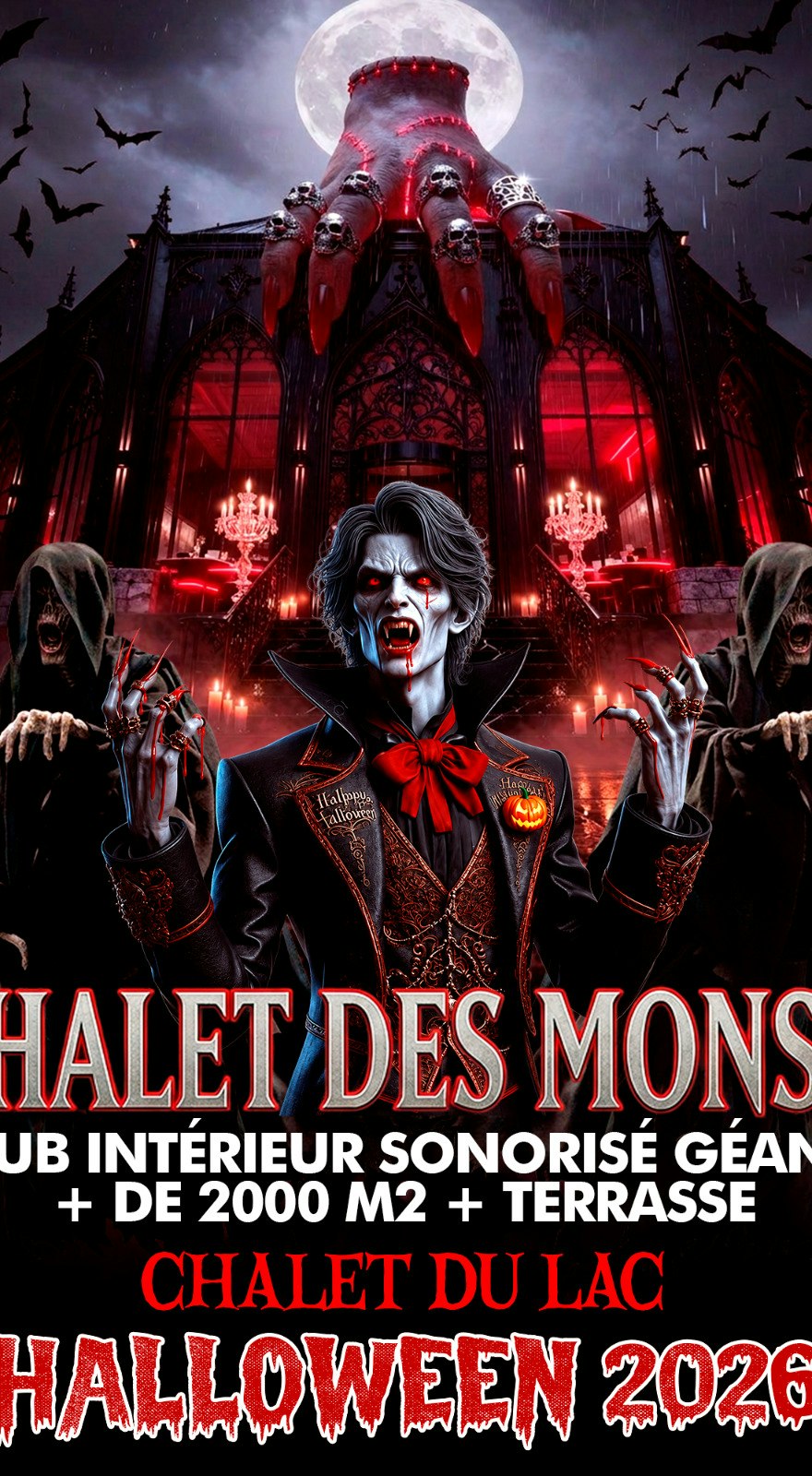 LE CHALET DES MONSTRES HALLOWEEN PARTY GEANTE