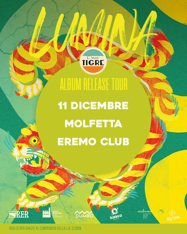 C'MON TIGRE all'Eremo Club | 11 dicembre