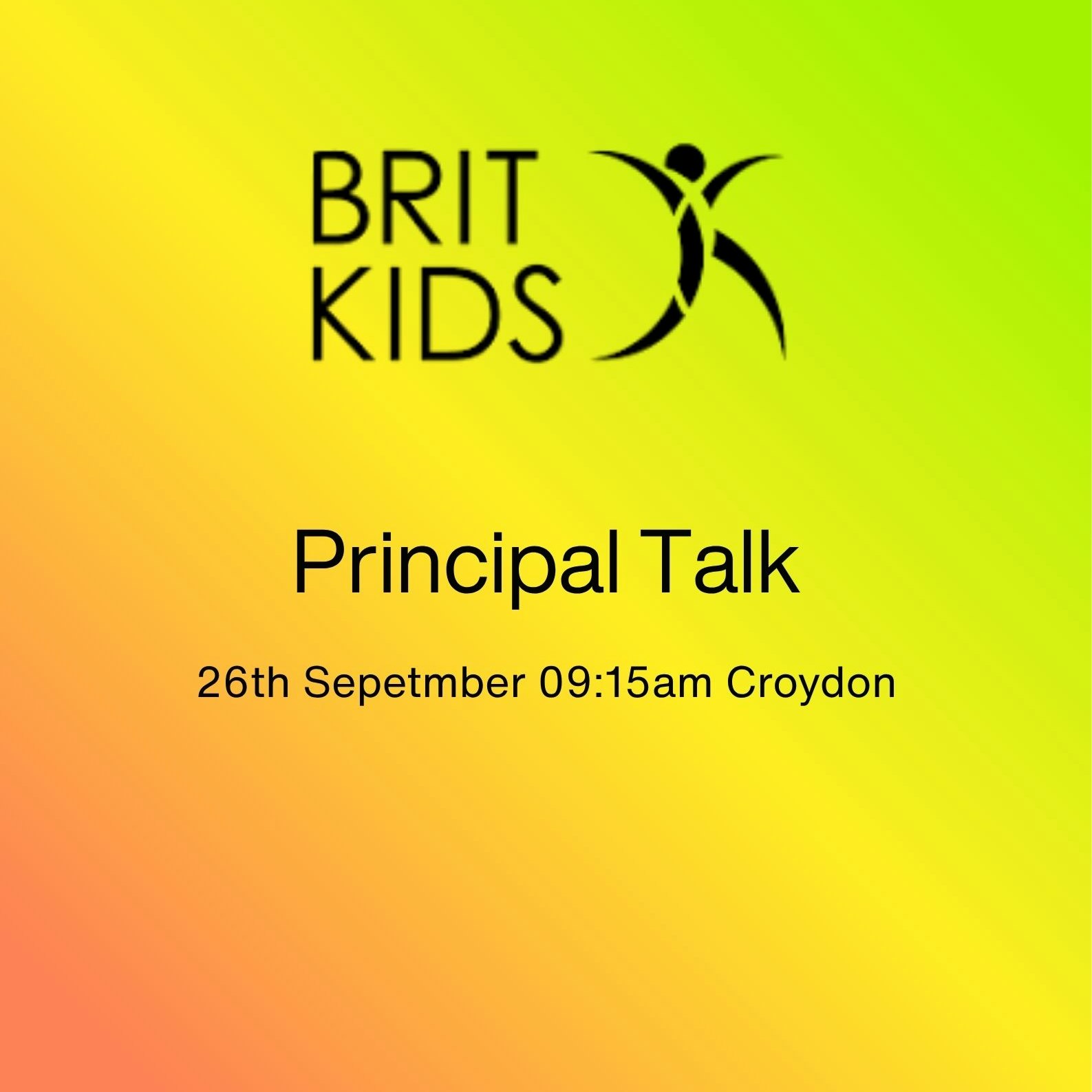 Principal talk at BRIT kids