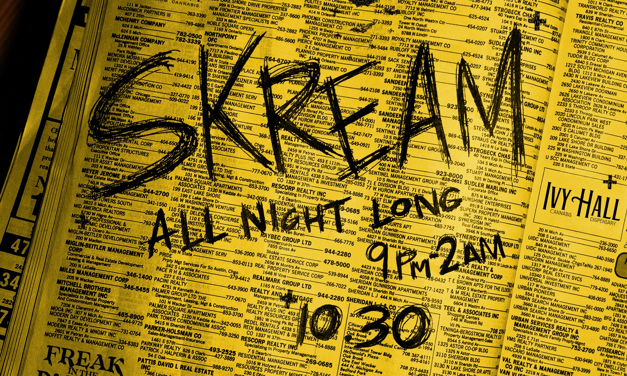 +area code w/ SKREAM all night long