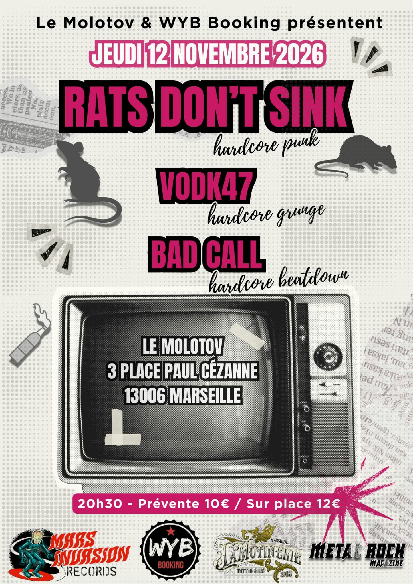 Affiche Rats Don't Sink en concert au Molotov