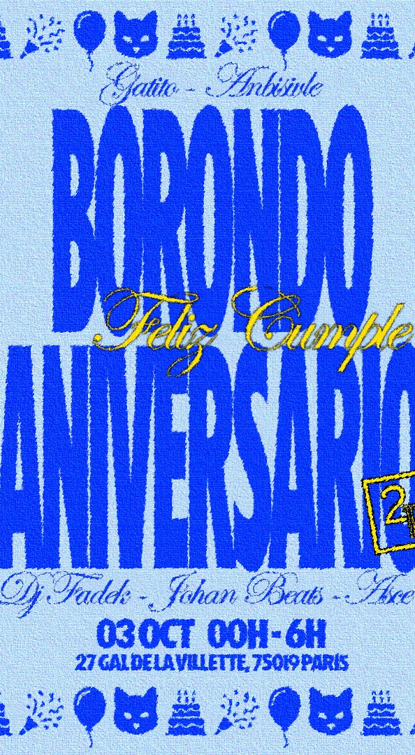 Borondo Aniversario Feliz Cumple