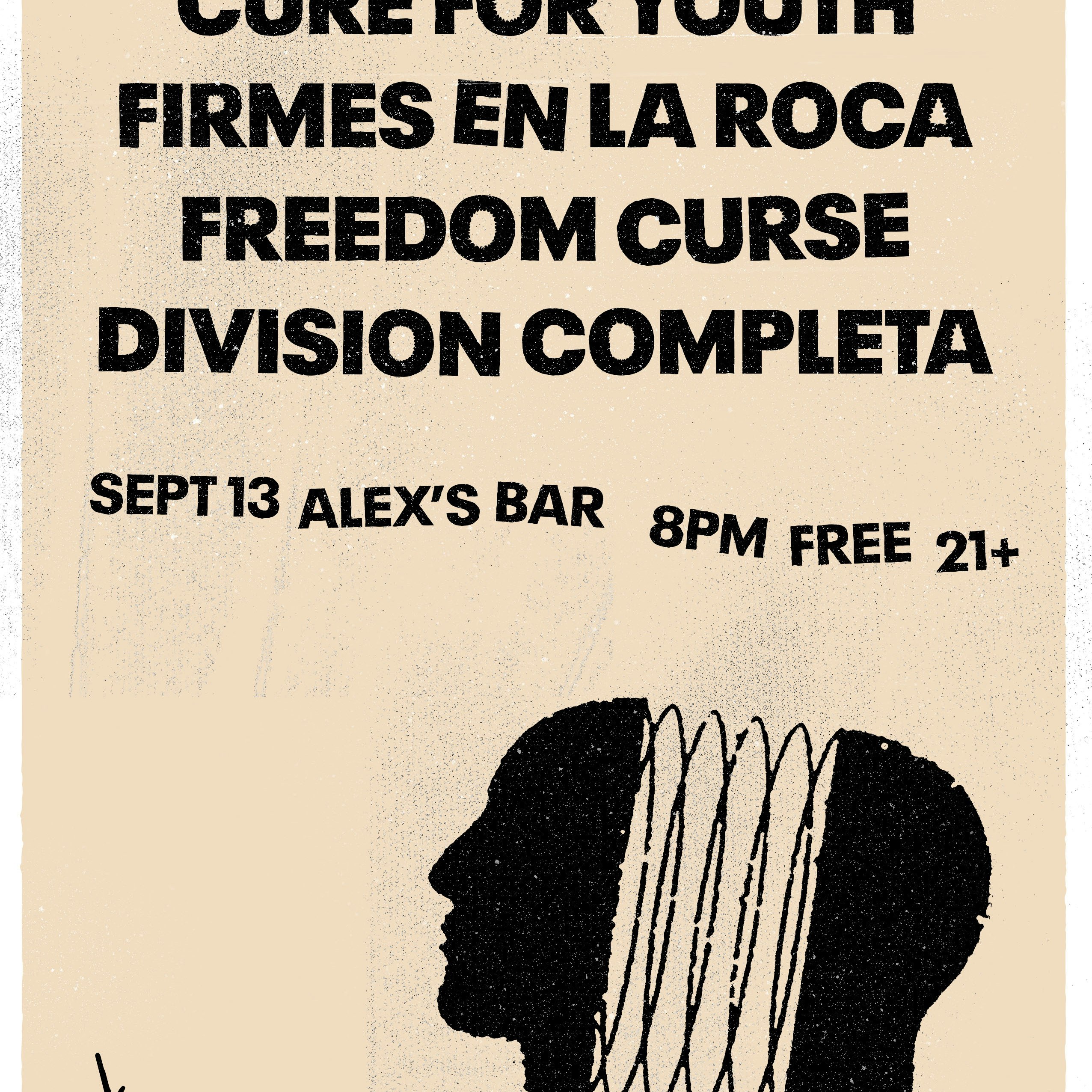 Cure For Youth + Firmes En La Roca + Freedom Curse + Division Completa