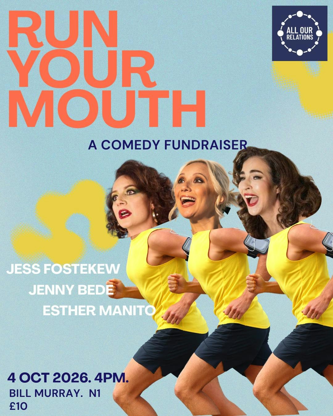 RUN YOUR MOUTH: Comedy Fundraiser! at The Bill Murray, London