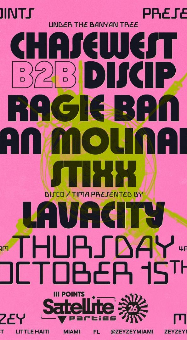 Satellite: Chasewest B2B Discip, Ragie Ban, Dan Molinari & Stixx at ZeyZey