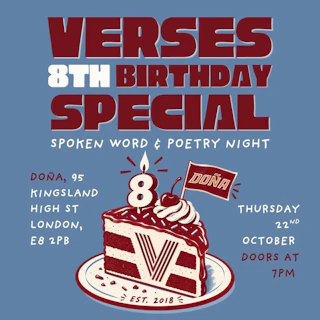 VERSES Poetry Night: 8th Birthday Special