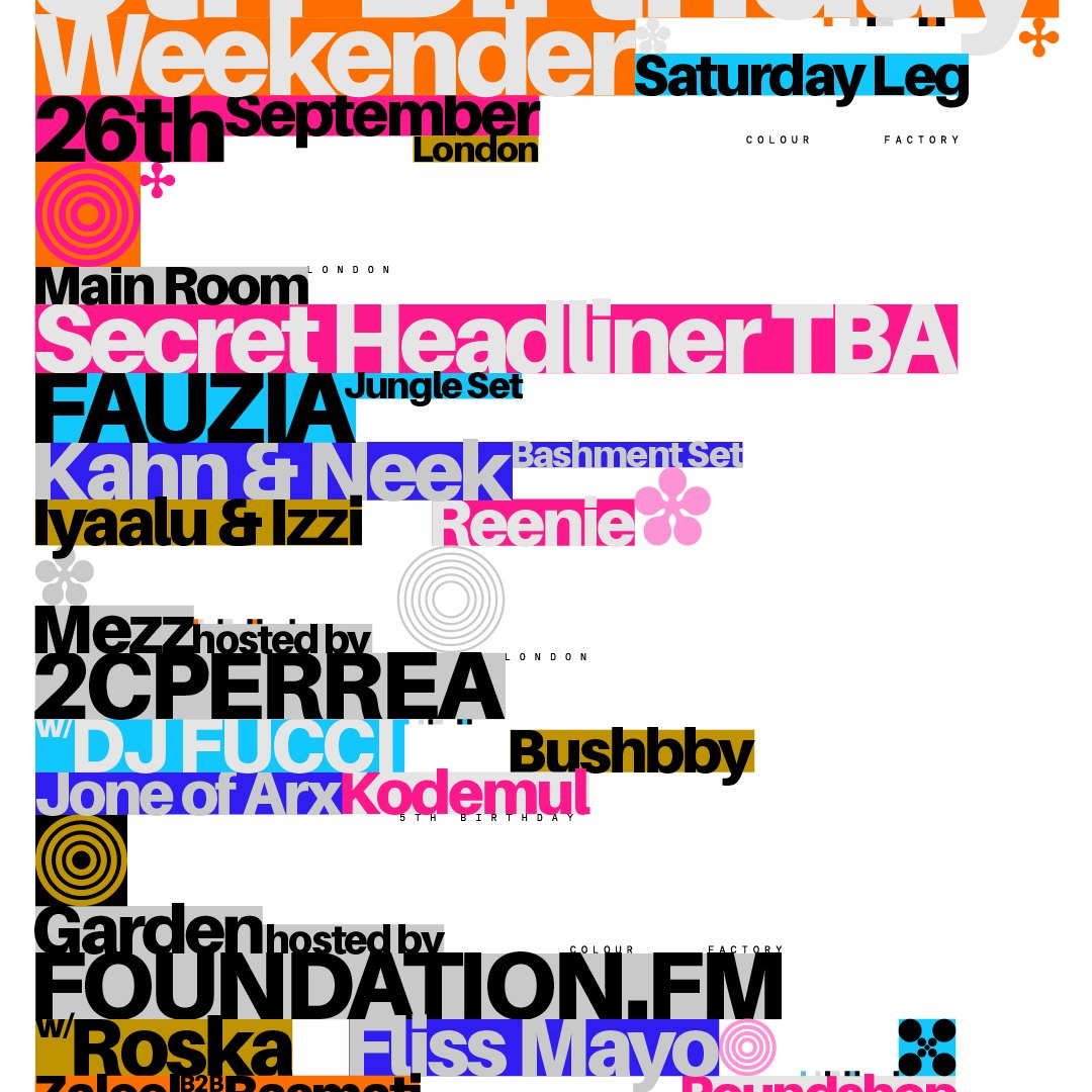 Colour Factory 5th Bday