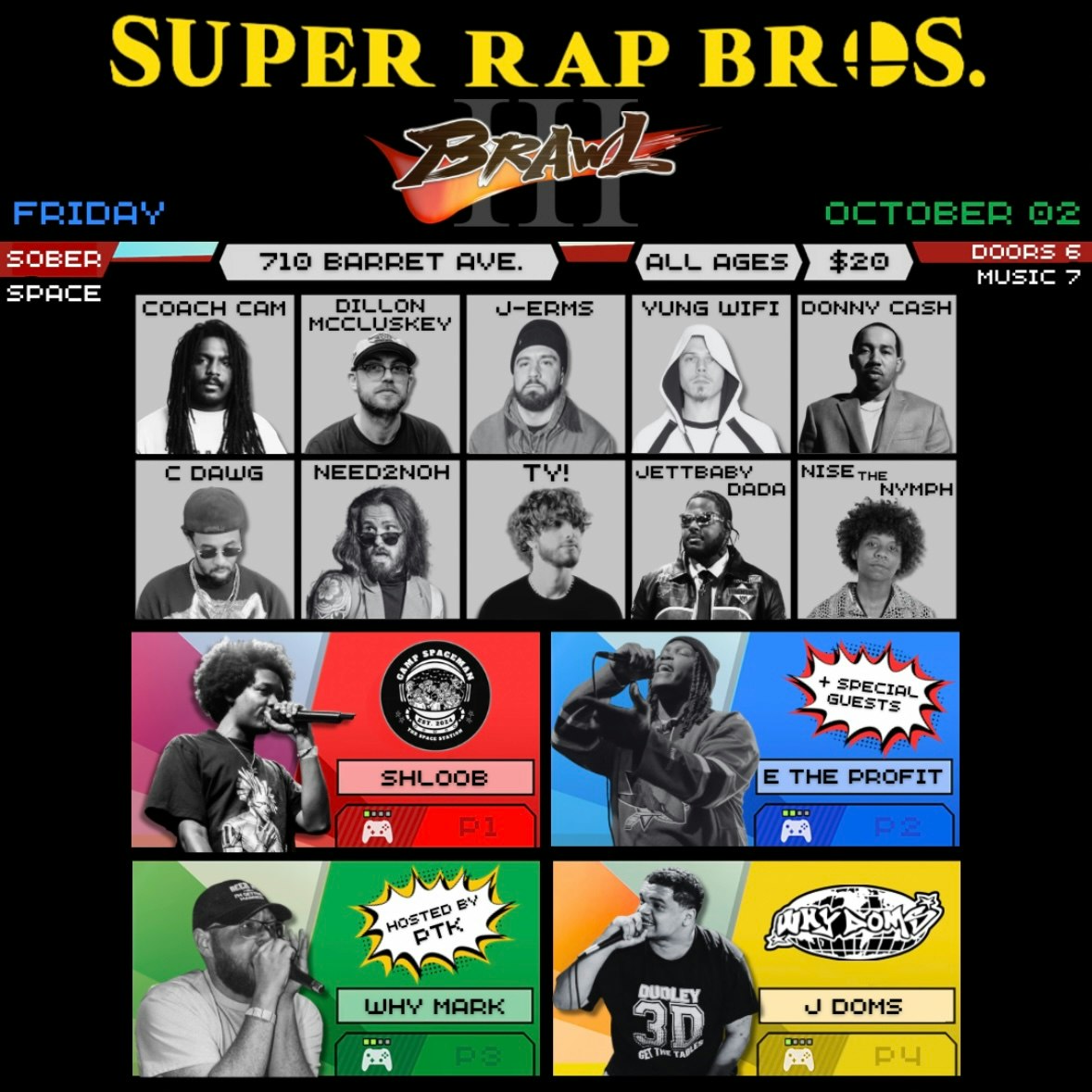 Super Rap Bros 3 Tickets | CANCELLED | 2 Oct | Camp Spaceman