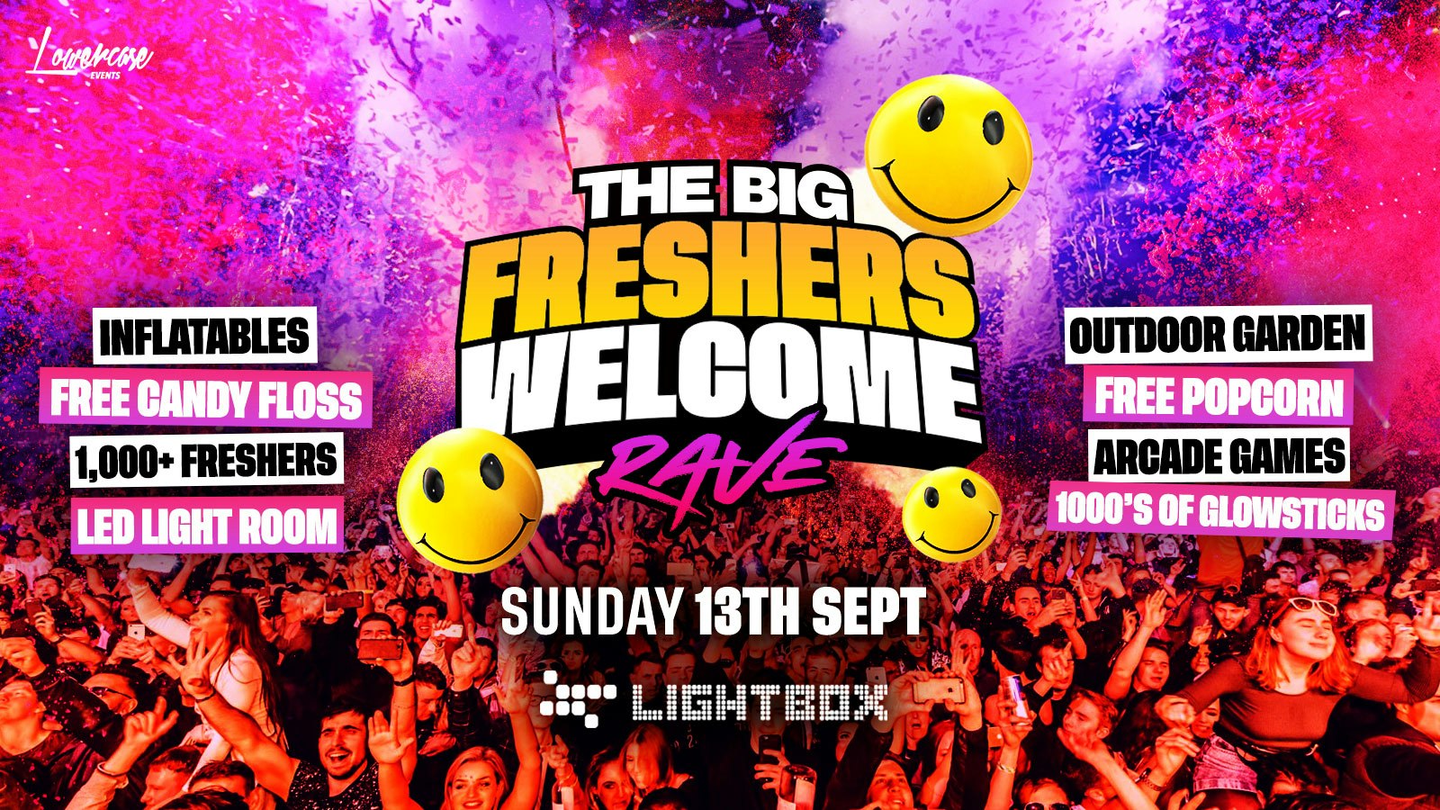 The Big Freshers Welcome Rave at Lightbox, London