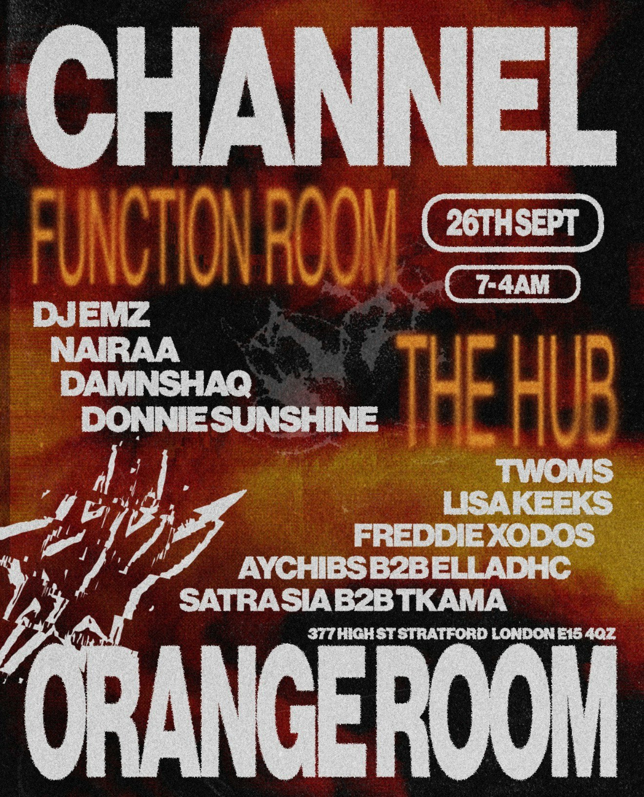 Channel Orange Room at The Orange Room, London