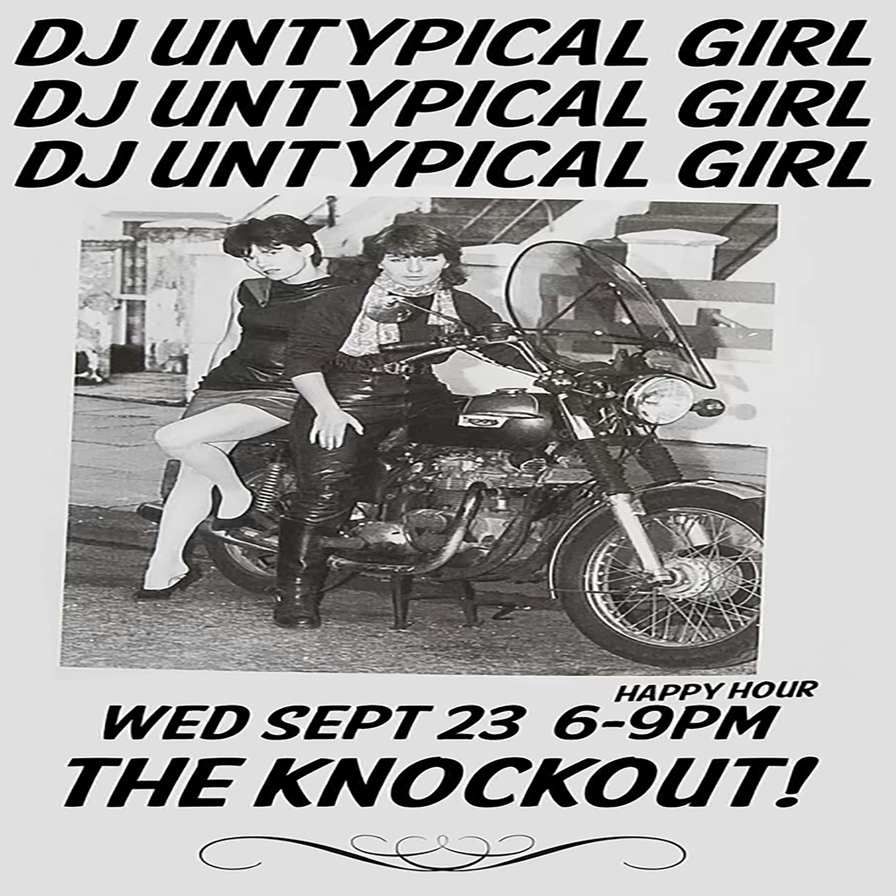 UNTYPICAL GIRL ROCK N’ ROLL HAPPY HOUR!