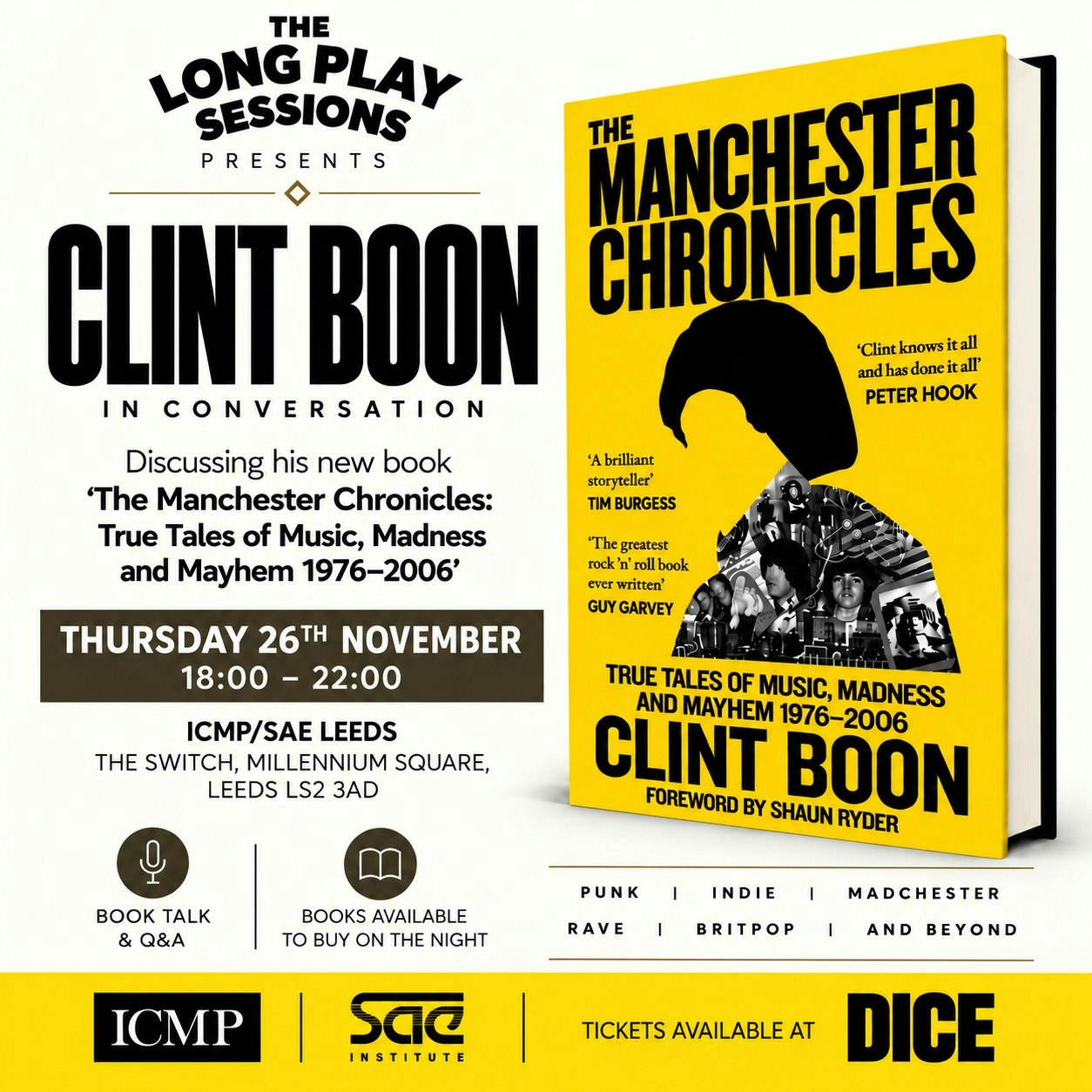 Clint Boon: In Conversation and Book Signing