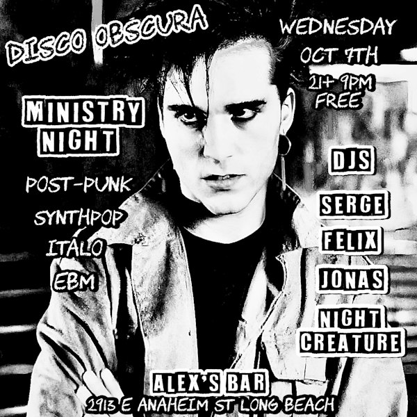 Disco Obscura - Post Punk, Synthpop, Italo, EBM Night