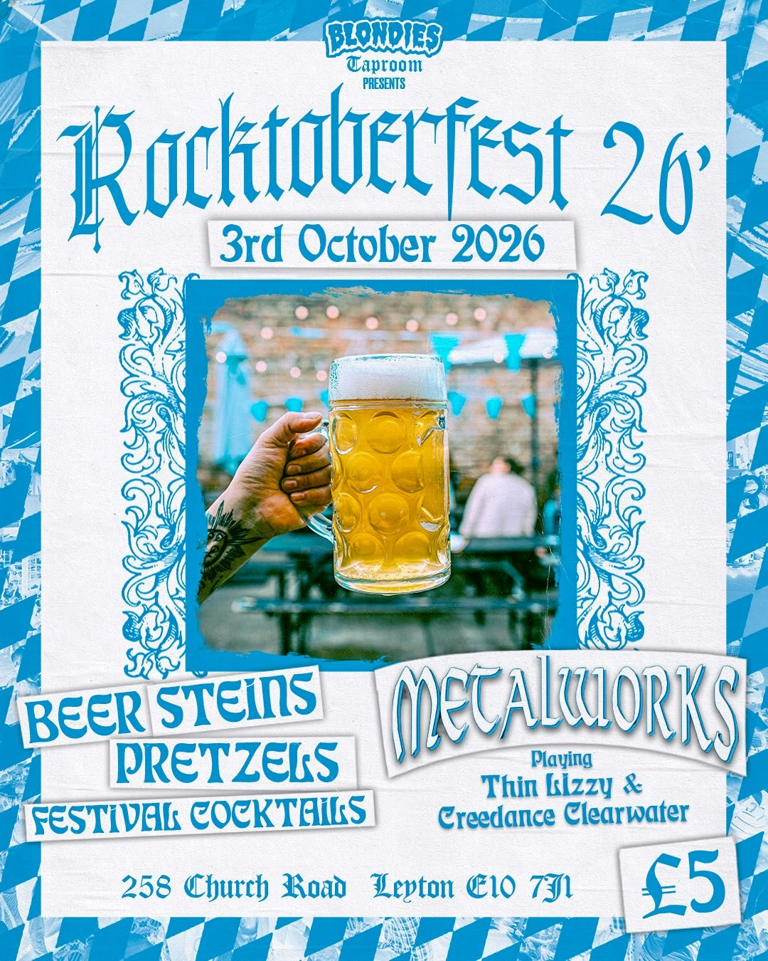 ROCKTOBERFEST - Thin Lizzy / CCR covers at Blondies Brewery, London