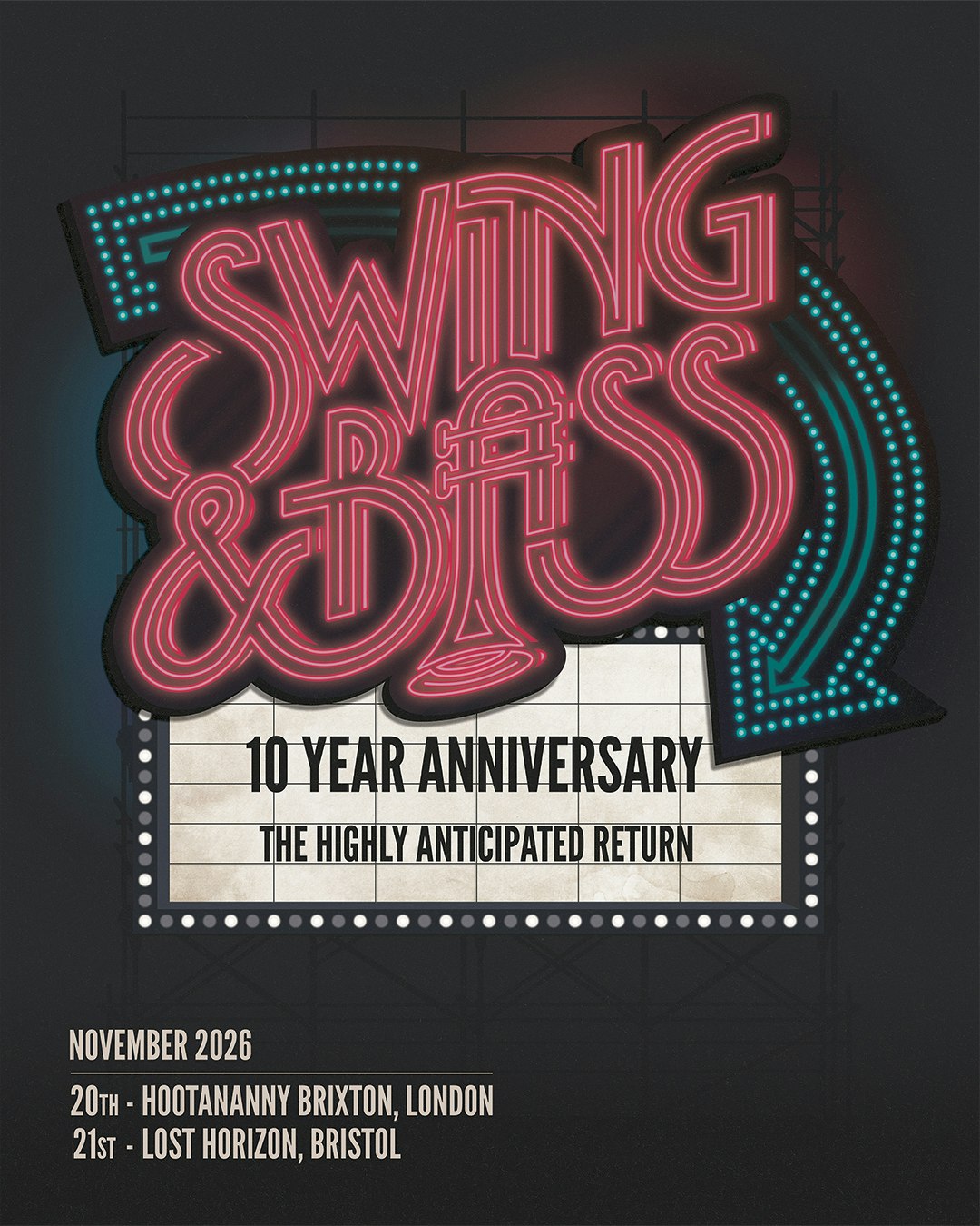 Swing & Bass: 10 Year Anniversary - Bristol at Lost Horizon, Bristol