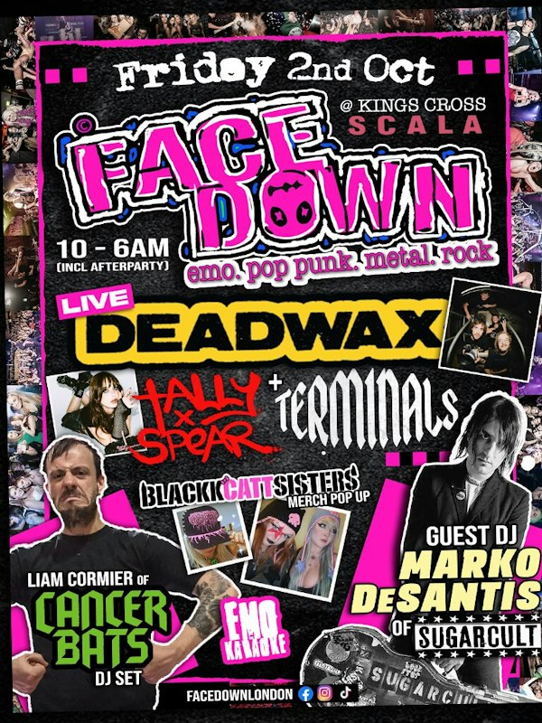Face Down - Pop Punk, Metal, Emo Night London