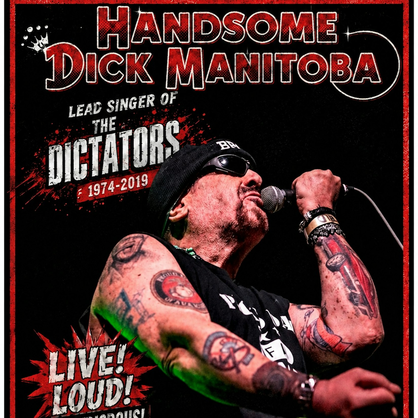 “HANDSOME DICK MANITOBA (Lead Singer of The Dictators From 1974-2019), The Vom Pops