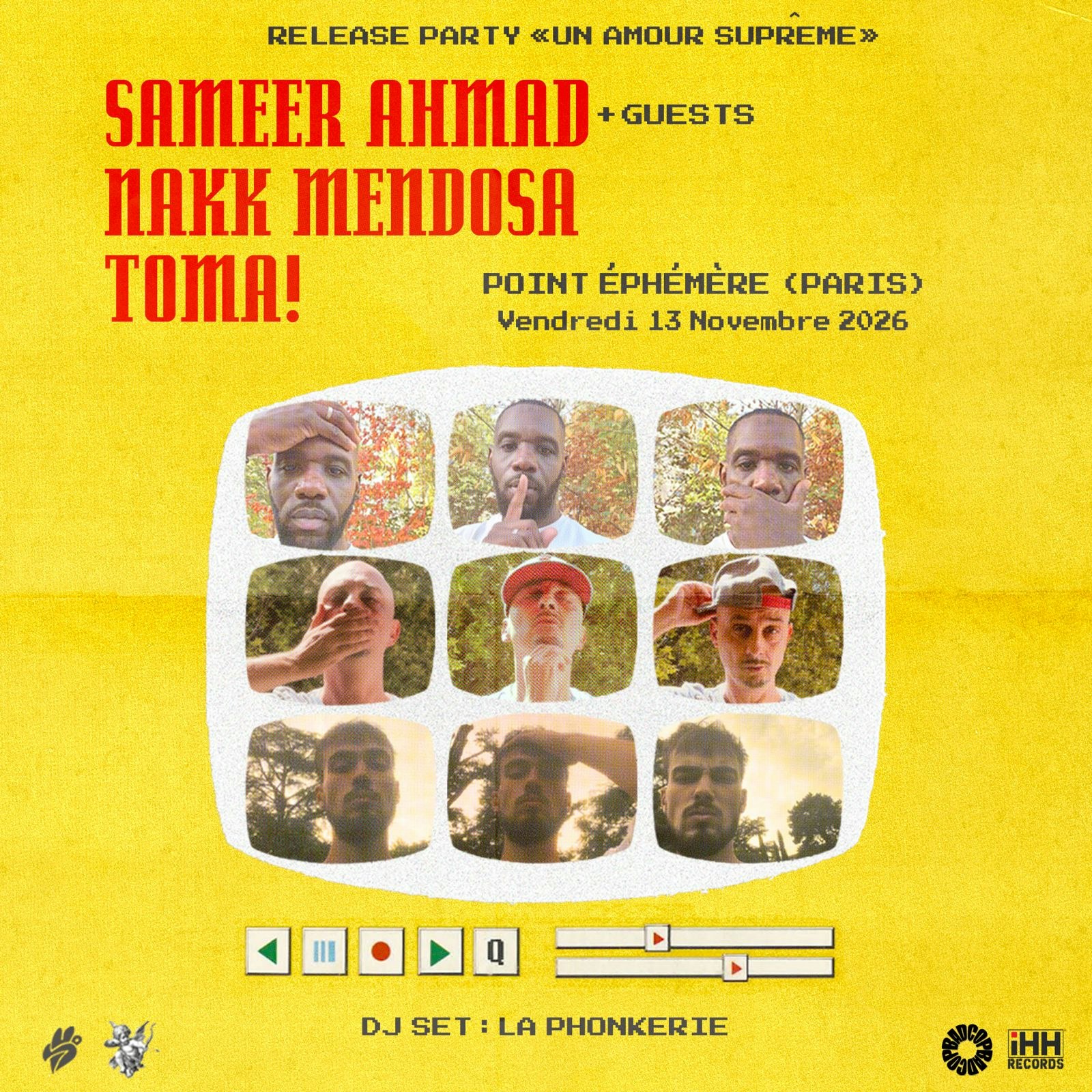 Affiche Sameer Ahmad en concert au Point Éphémère