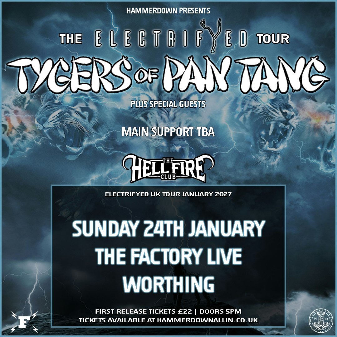 Tygers of Pan Tang Tickets | 24 Jan | The Factory Live (Worthing