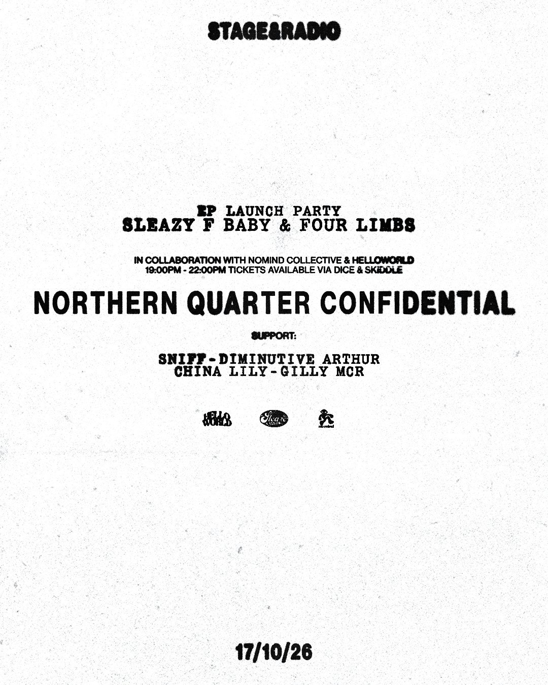 Northern Quarter Confidential Launch Party at Stage & Radio Manchester, Manchester