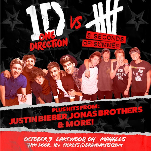 One Direction vs. 5 Seconds of Summer dance party