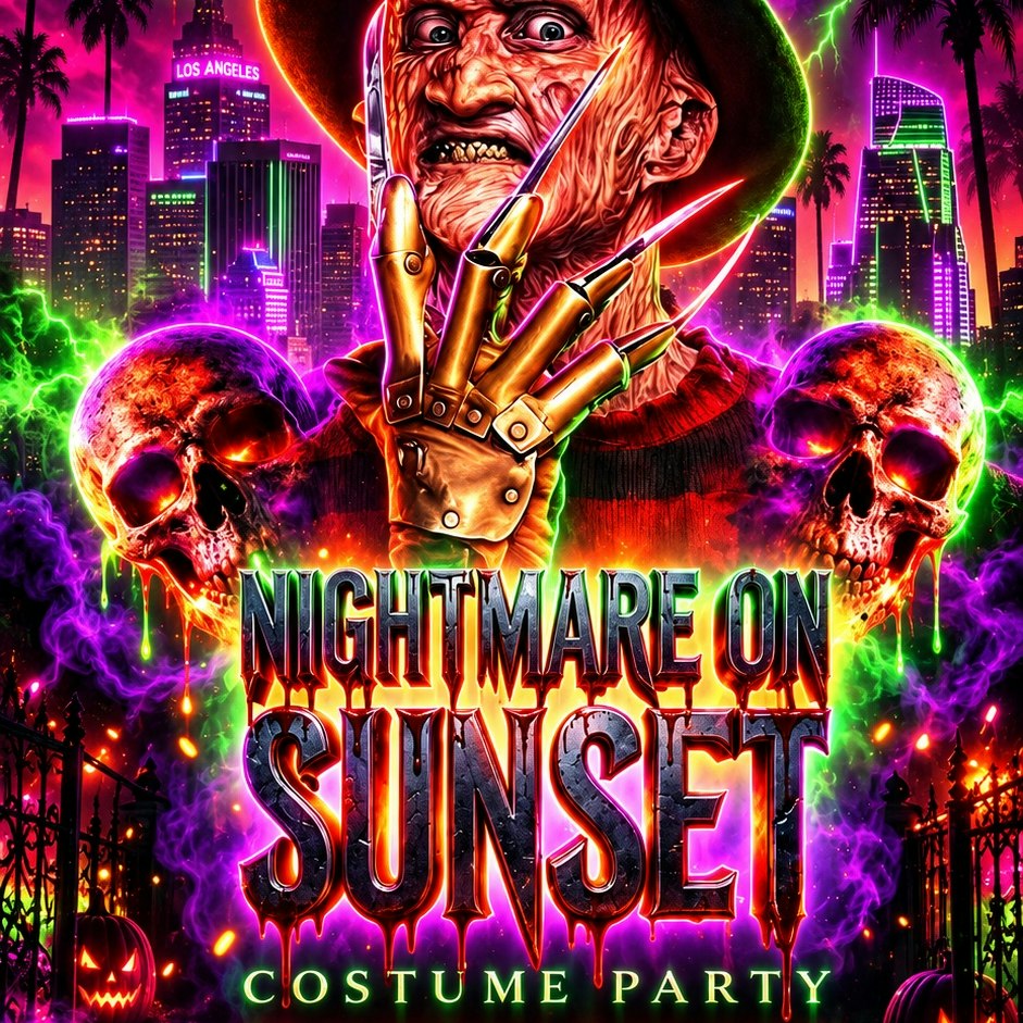 18+SAT NIGHTMARE ON SUNSET HALLOWEEN LOS GLOBOS