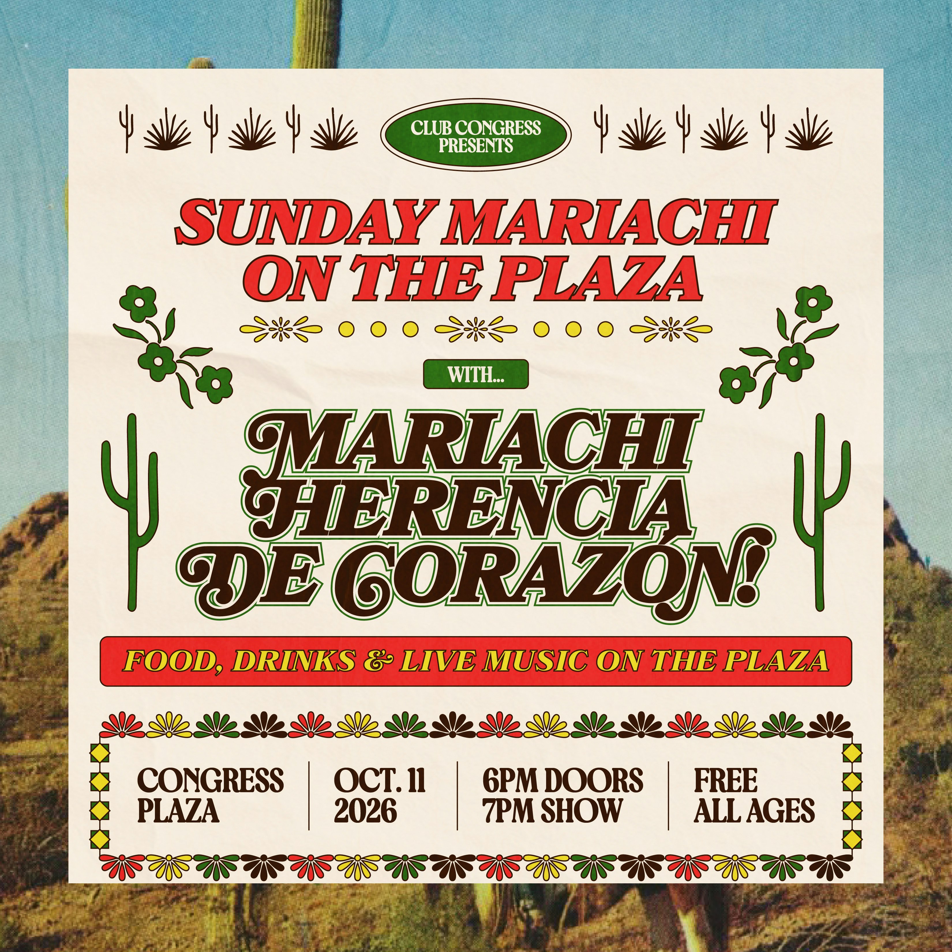 Sunday Sunset Mariachi with Mariachi Herencia De Corazón!
