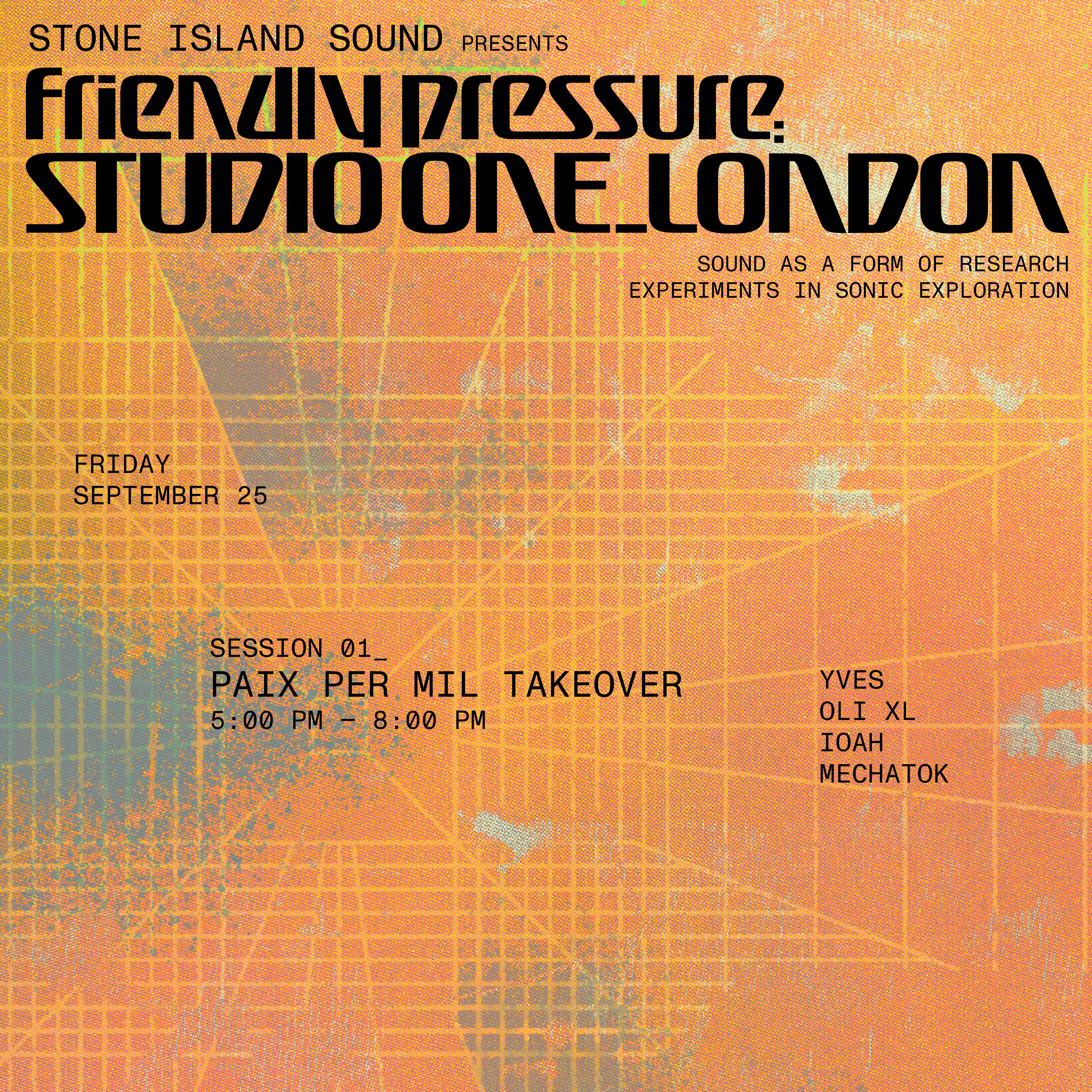 Stone Island Sound Presents: Paix Per Mil w/ Yves, Oli XL, Mechatok & IOAH