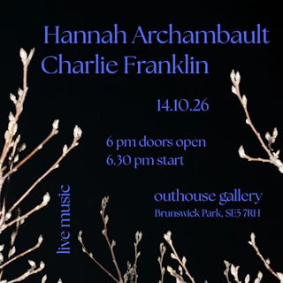 Intimate live music at the outhouse gallery