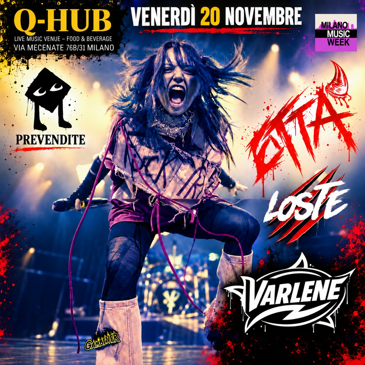 Etta + Loste + Varlene AL Q-HUB Milano Music Week