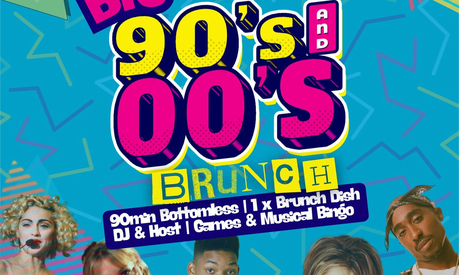 Big 90s vs 00s Bottomless Brunch